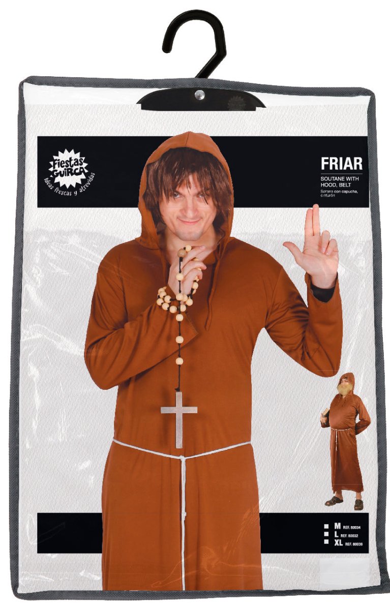 Monnik Kostuum Bruin L