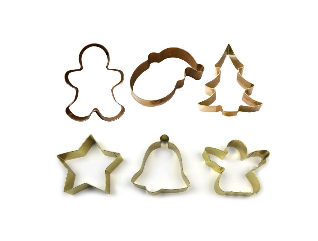SET 3 EMPORTE PIECES NOEL DORE GRAND MODELE