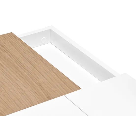 Schreibtisch mit Klappfächern