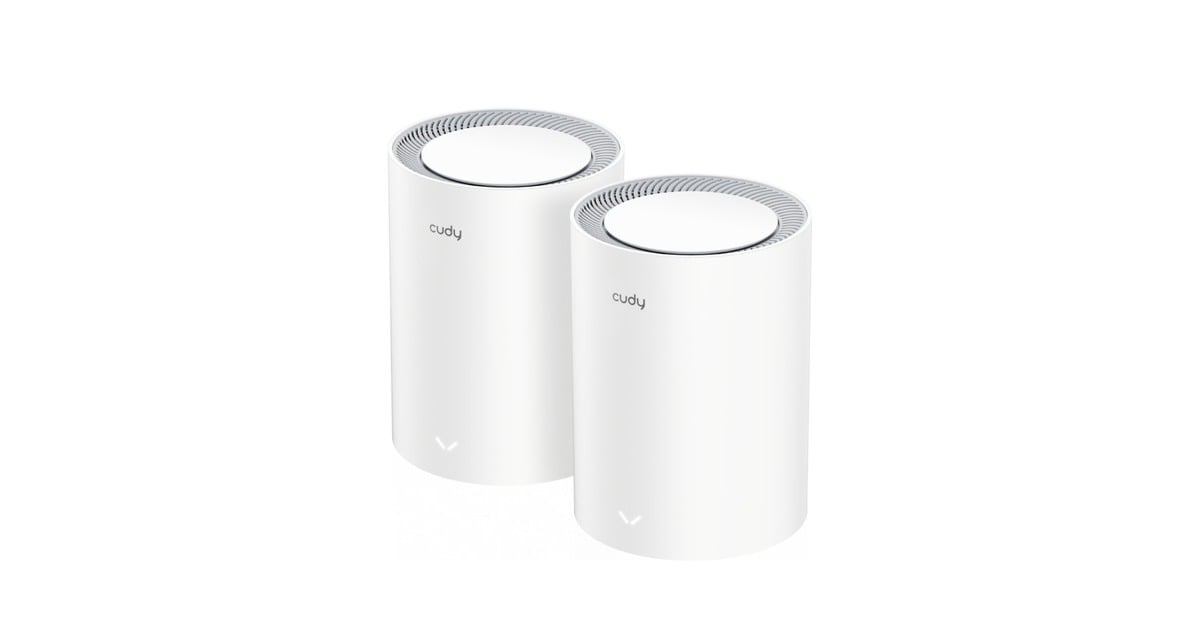 CudyAX3000 2.5G Mesh Wi-Fi 6 System (2-Pack) mesh router  (Wit)