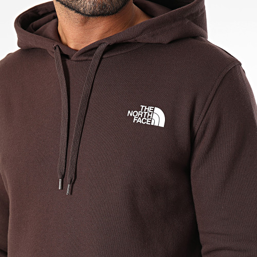 Sweat Capuche Simple Dome Marron