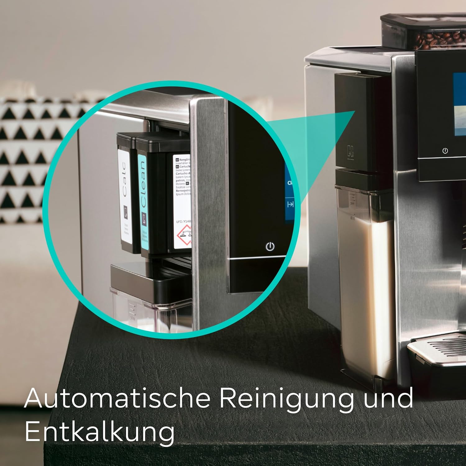 Siemens Kaffeevollautomat EQ900 plus, großes farbiges TFT-Display, autom. Reinigungsystem via Kartuschen, 36 Heiß- und Kaltgetränke, Cold Brew, Doppeltassenfunktion, super leise, Edelstahl, TQ903DZ3