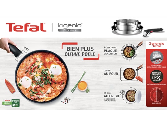 TEFAL - Set poêles et casseroles L897S104