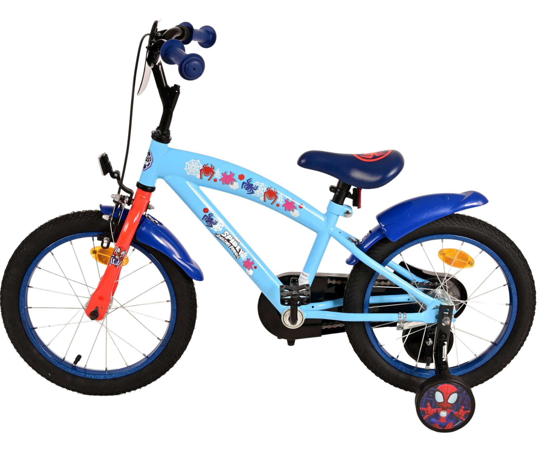 Kinderfahrrad Spidey Fahrrad für Jungen 16 Zoll Kinderrad in Blau