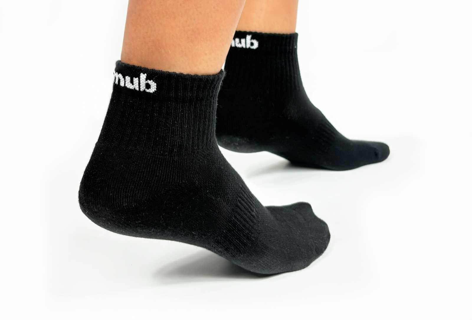 Meias pretas de cano curto Zumbab Basics