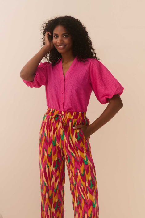 Lofty Manner roze dames blouse