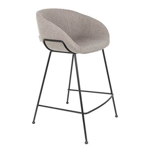Barkruk Feston (zithoogte 65 cm) grijs - set van 2