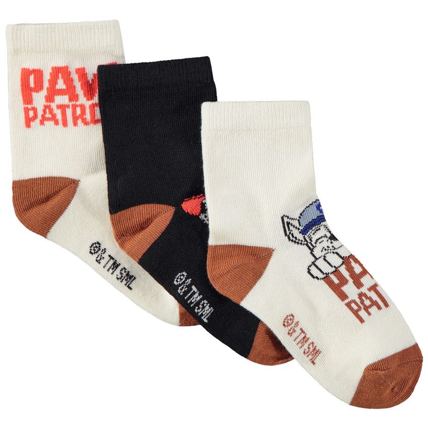 Lot de 3 paires de chaussettes print Pat'Patrouille pour garçon - Gris foncé