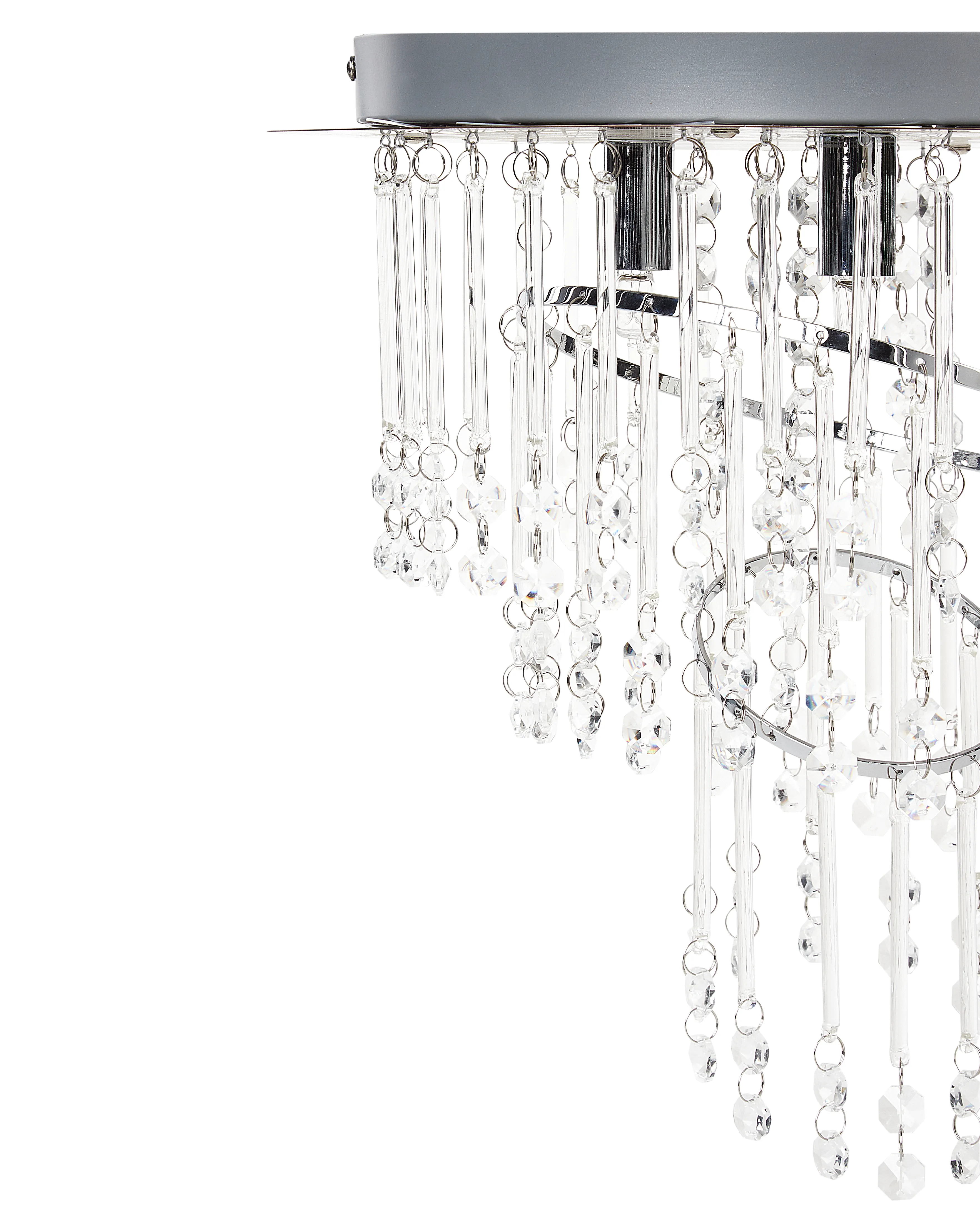 Kroonluchter ESMELLE S Kristal Zilver