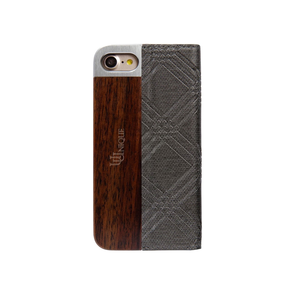 iPhone SE (2022/2020) / 8 / 7 / 6S Flip Cover Folio Hard Shell (UUFMIP7HSF01) - Grau