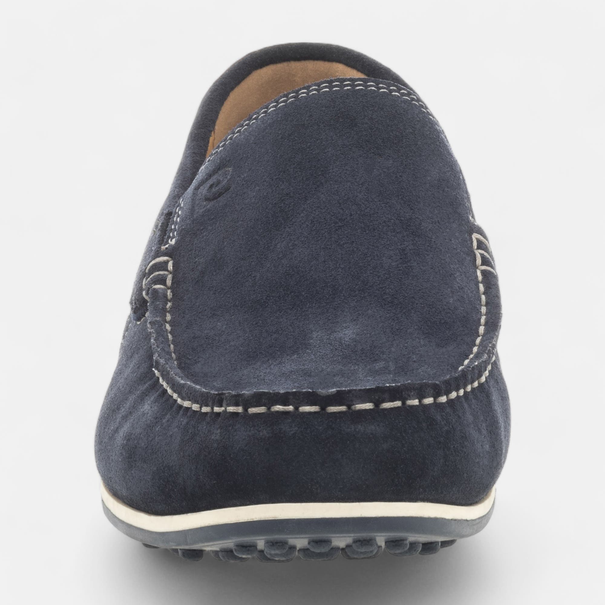 Mocassins Homme en cuir bleu marine