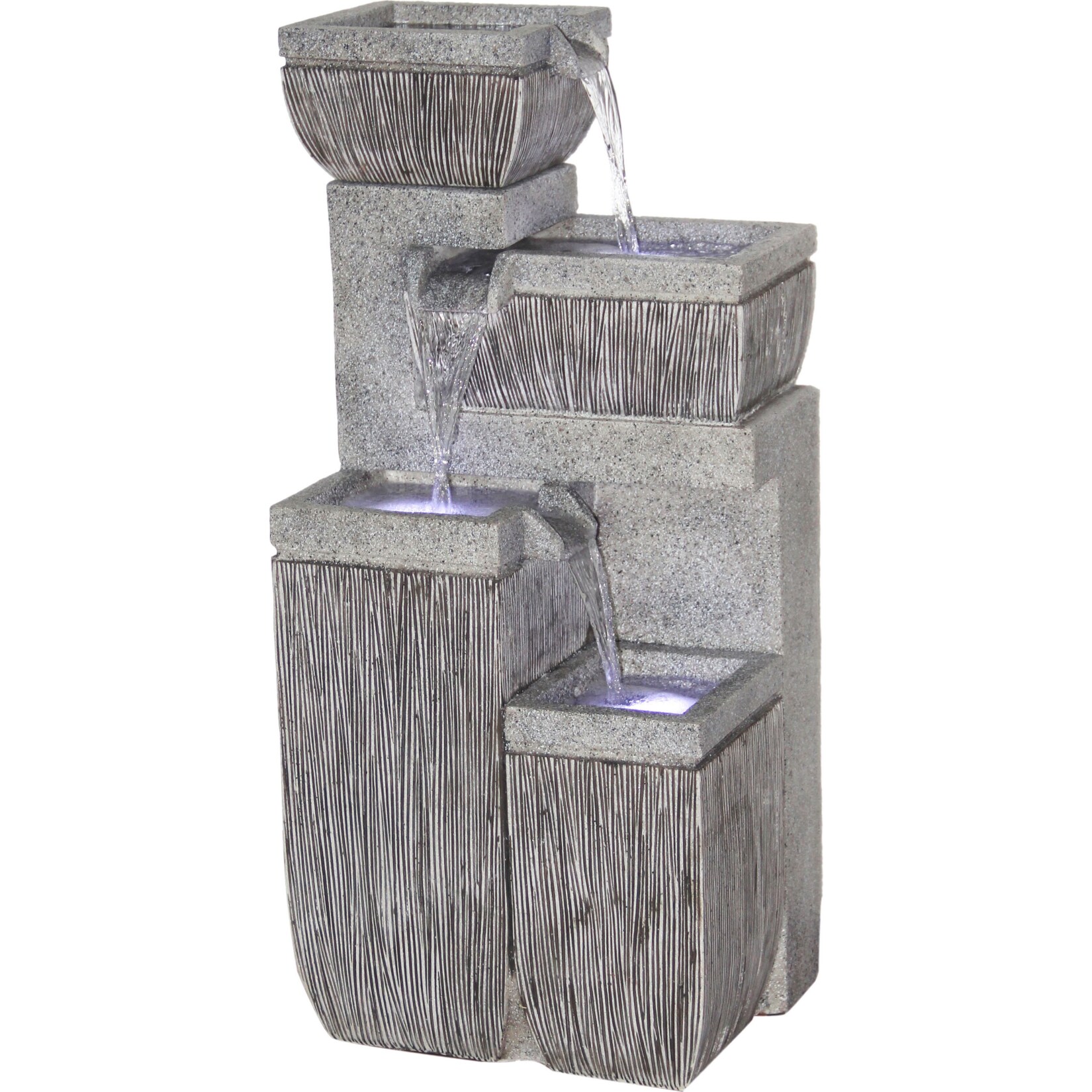 Dobar 96130e Design-Gartenbrunnen mit 4 Stufen