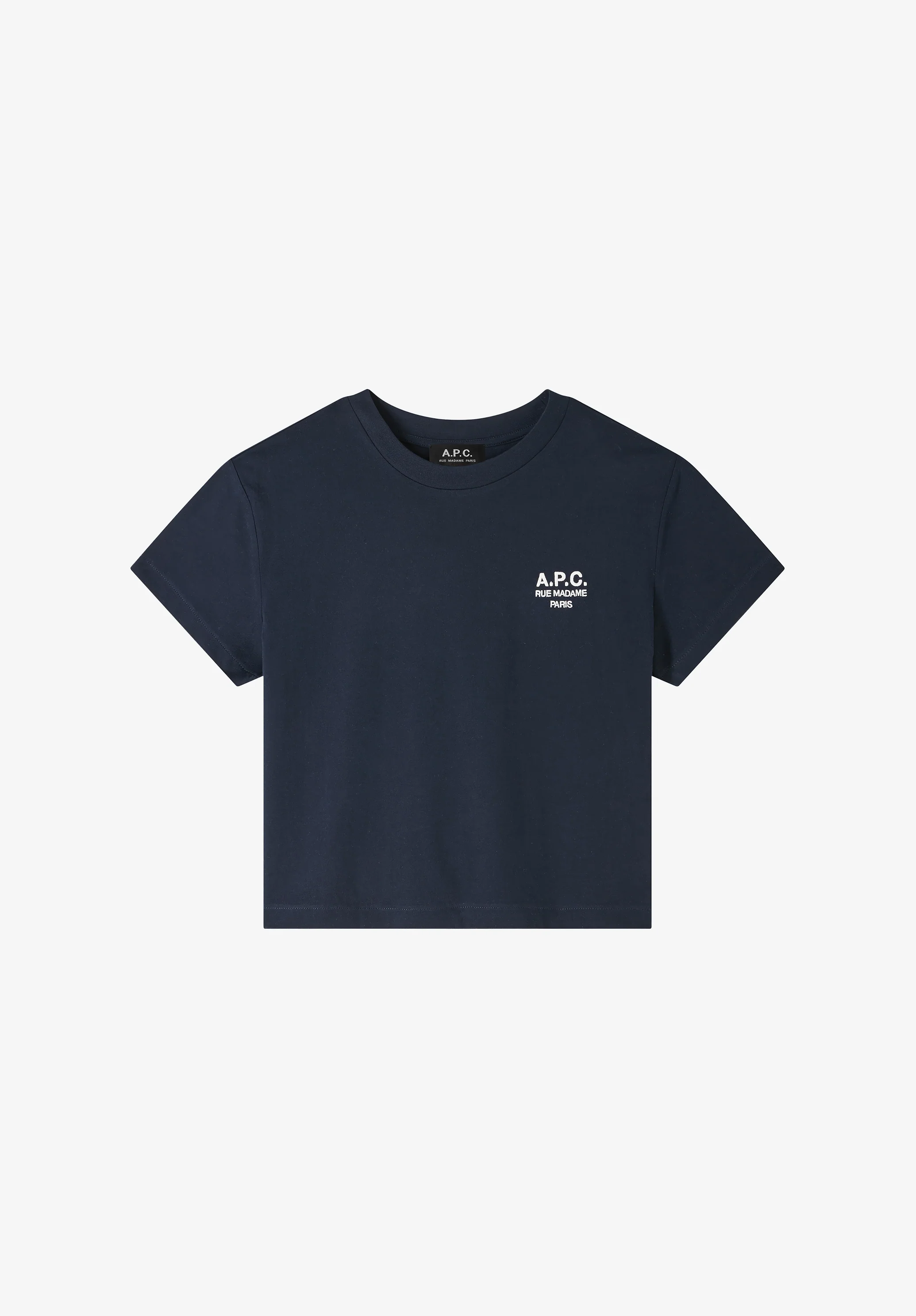 t-shirt boxy rue madame GOTS - Dark navy/ecru
