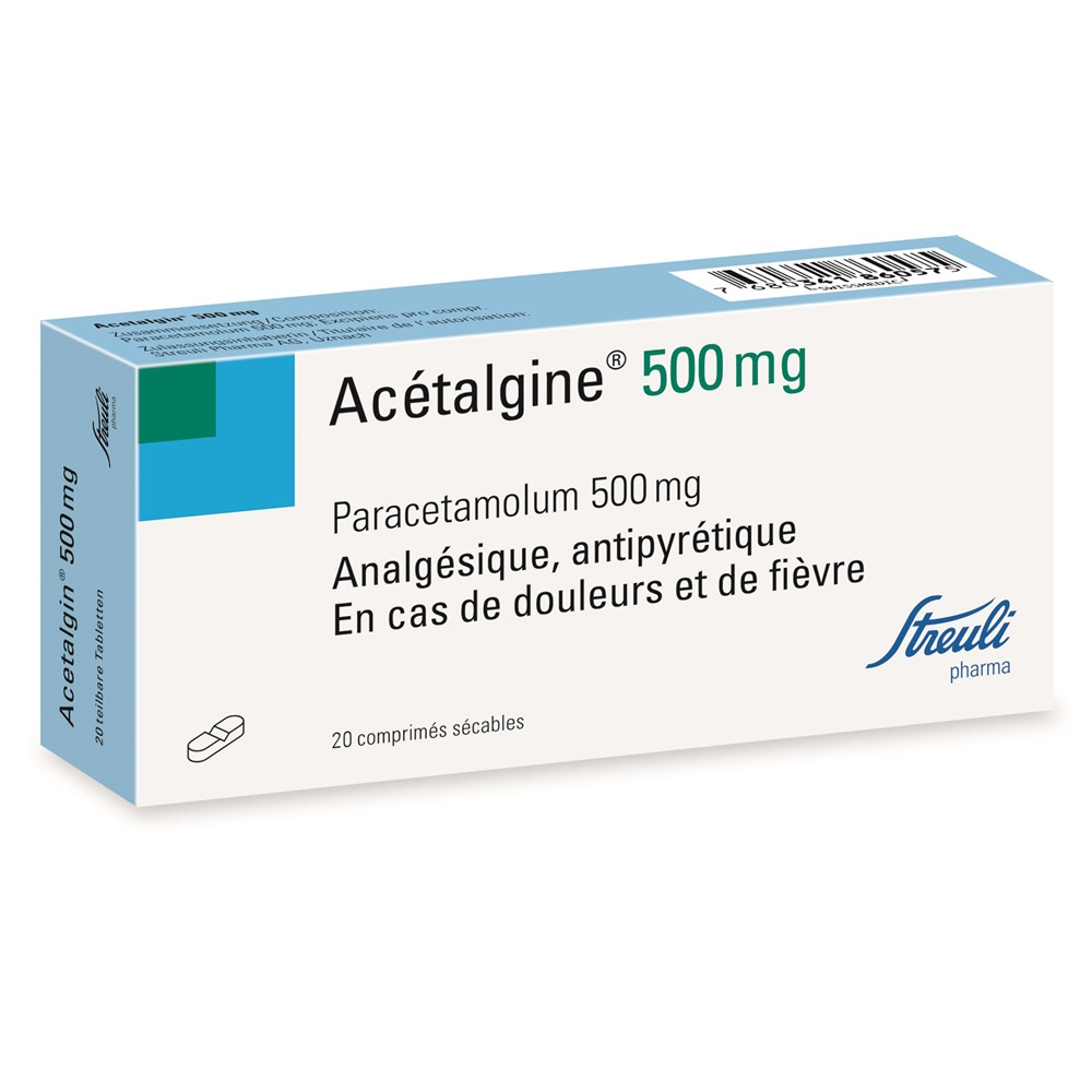 ACETALGINE Tabl 500 mg Blist 20 Stk