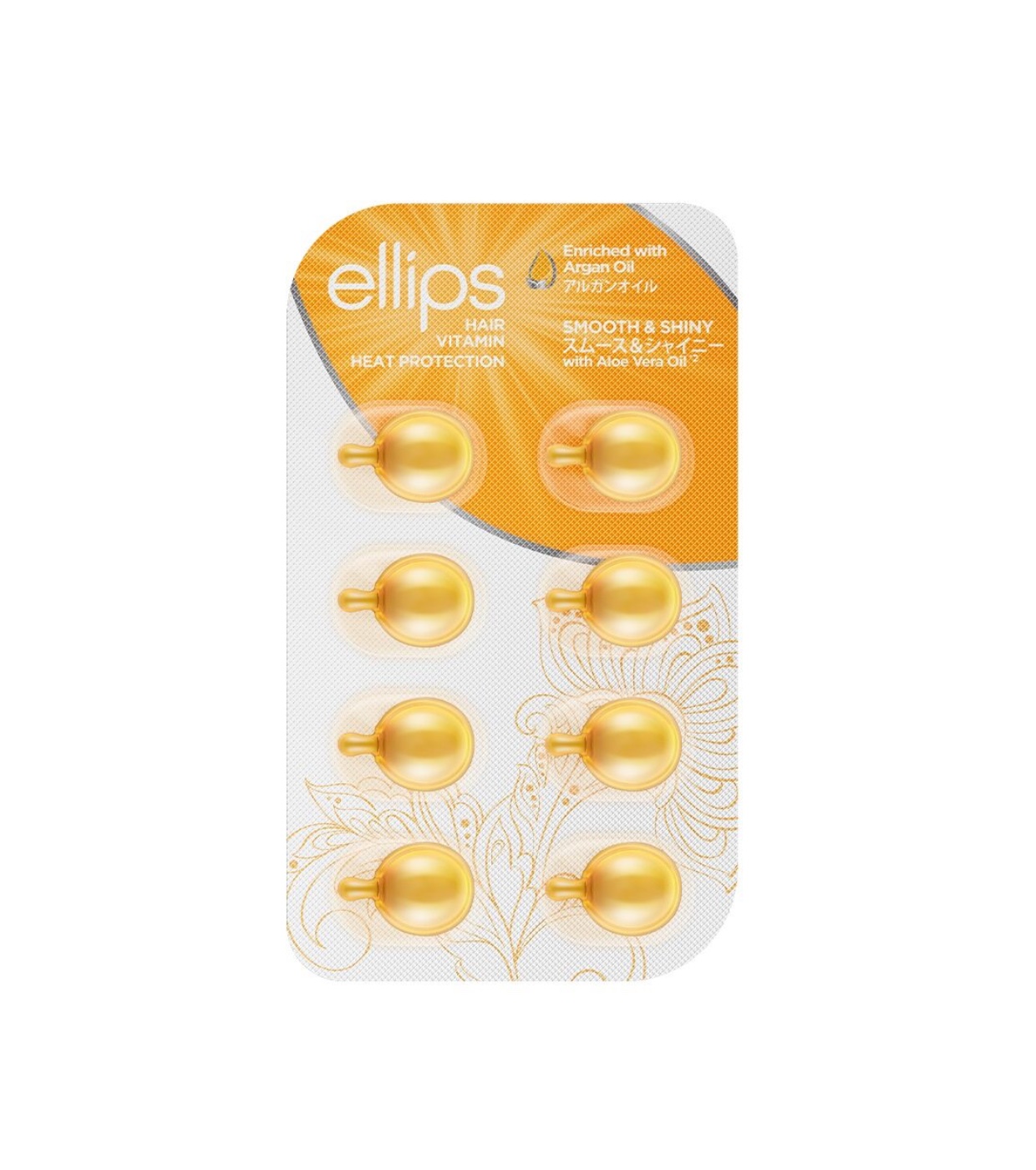 Ellips - Ampolas Capilares Vitaminas com Óleo de Argan - Cabelos Lisos e Brilhantes
