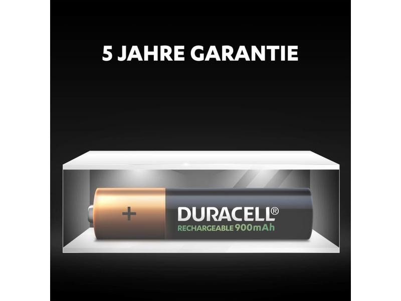 Duracell Akku Recharge Ultra PreCharged NiMH AAA 900 mAh, 4 Akku-Typ AAA, 4 Stück