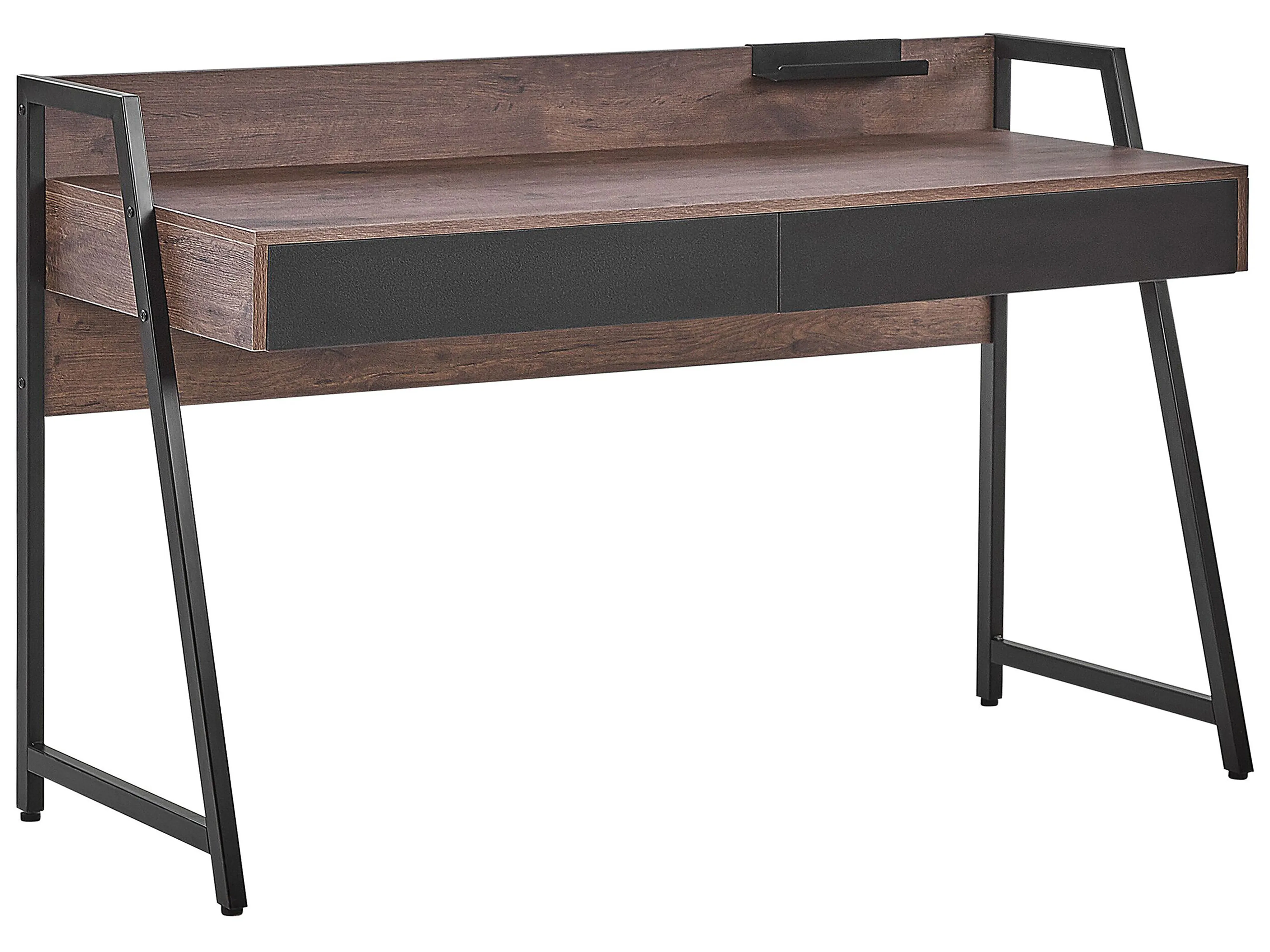 Bureau HARWICH Donkerbruin 120 cm 48 cm met opbergruimte