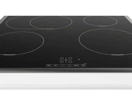Bosch inductiekookplaat met frame, 58,3 x 51,3 cm, 4 kookzones, PIF645BB5E