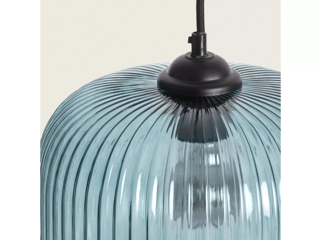 Suspension Verre Modra Bleu