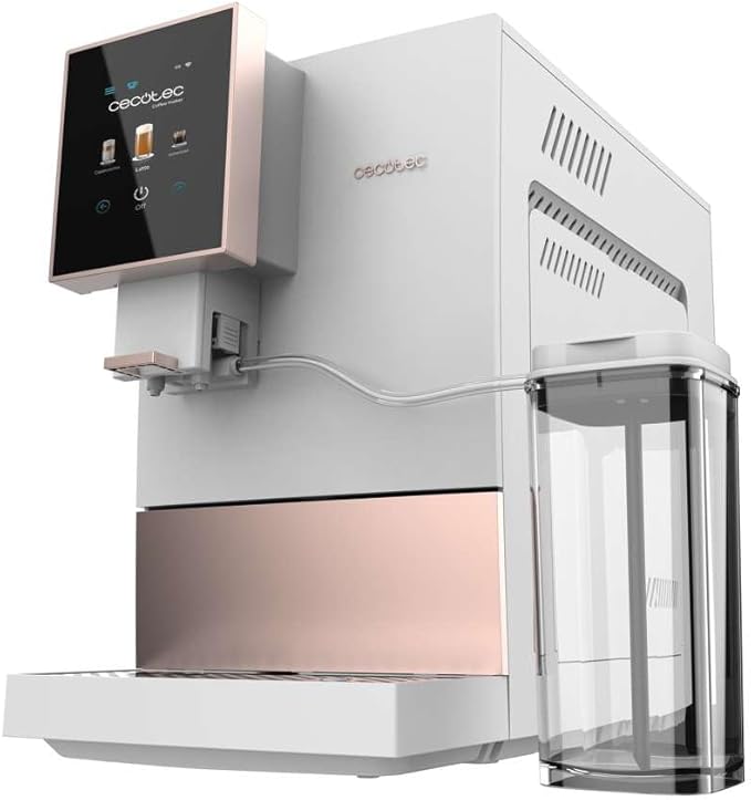 Machine à café super automatique Cecotec Cremmaet Compactccino Connect blanc rose