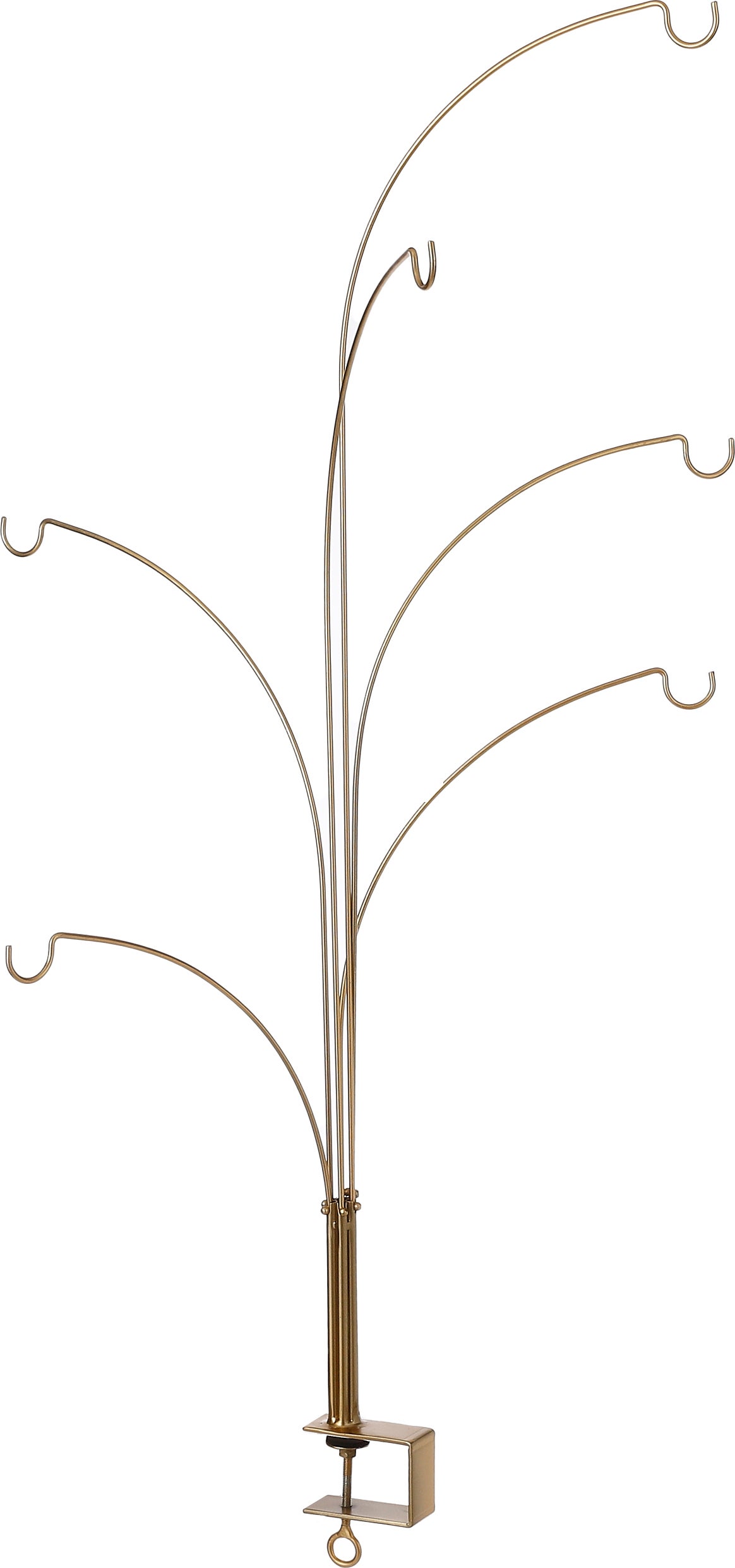 House of Seasons kerst ornament tafelklem goud 6 haken 46 x 5 x 84 cm