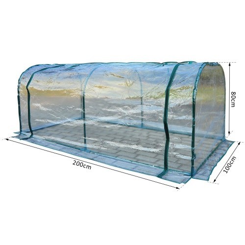Estufa de jardim transparente Outsunny