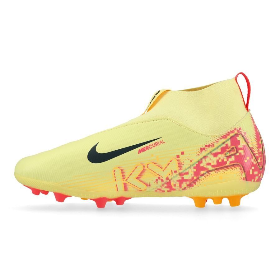 Nike Air Zoom Mercurial Superfly 10 Academy AG Mbappé Personal Edition - Orange/Bleu Enfant