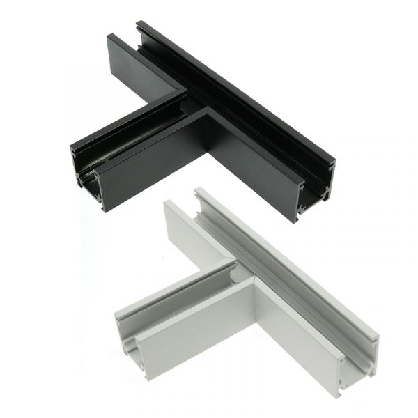 Ledme Junta em T Horizontal para Calha Magnética Série 16mm Branco