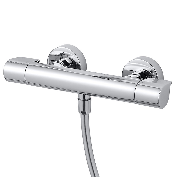 Kit de douche thermostatique chrome GoodHome Cavally