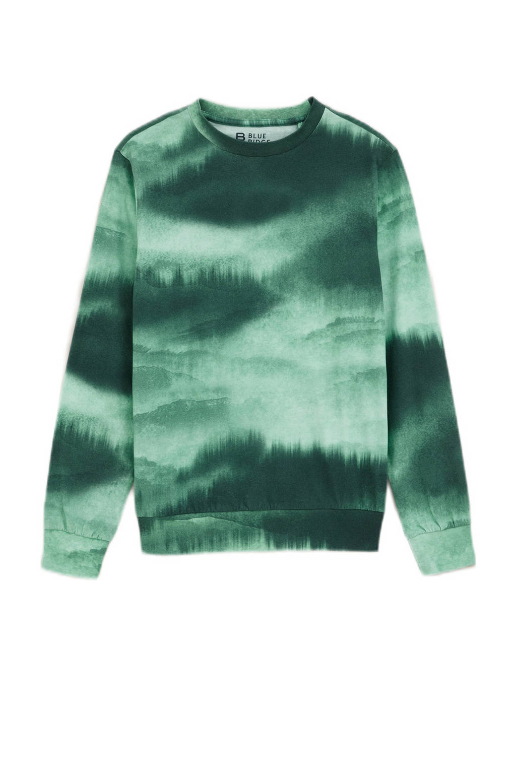 WE Fashion tie-dye longsleeve groen