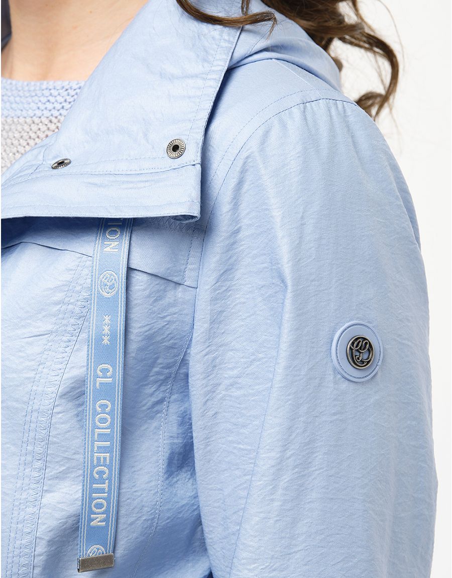 Parka courte bleu ciel