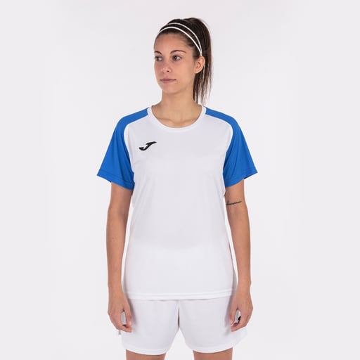 Camiseta Joma Academy IV Royal White de manga curta