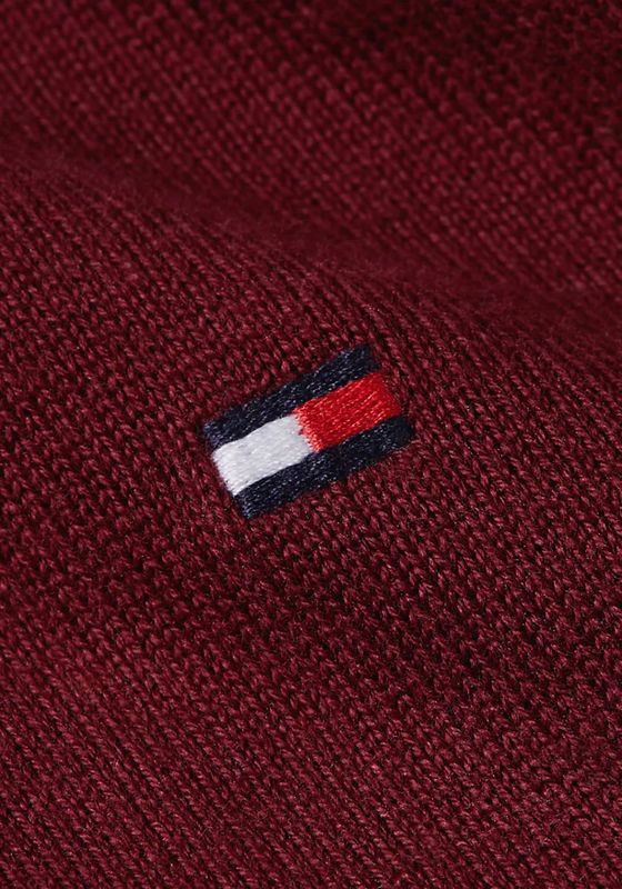 Tommy Hilfiger - Schipperstrui - Donkerrood - Katoen