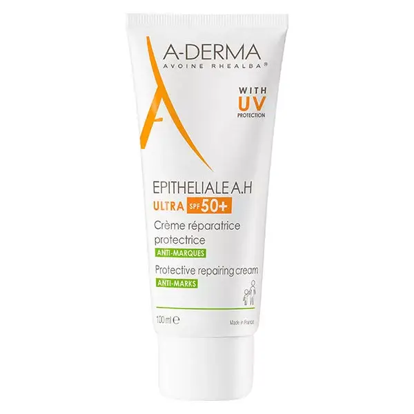A-Derma Epitheliale AH Creme Reparador Ultra Protetor Anti-Marcas FPS 50+ 100ml