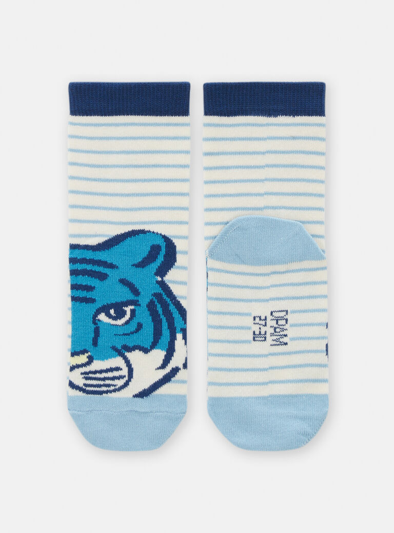 Chaussettes rayées à motif tigre pour garçon