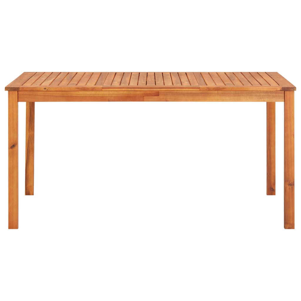 Mobilier à dîner de jardin 7 pièces avec coussins acacia solide