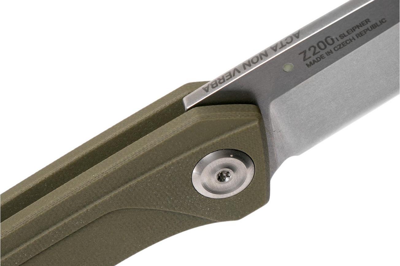 ANV Z200 Sleipner, Linerlock, G10, Olive, Z200-009 zakmes