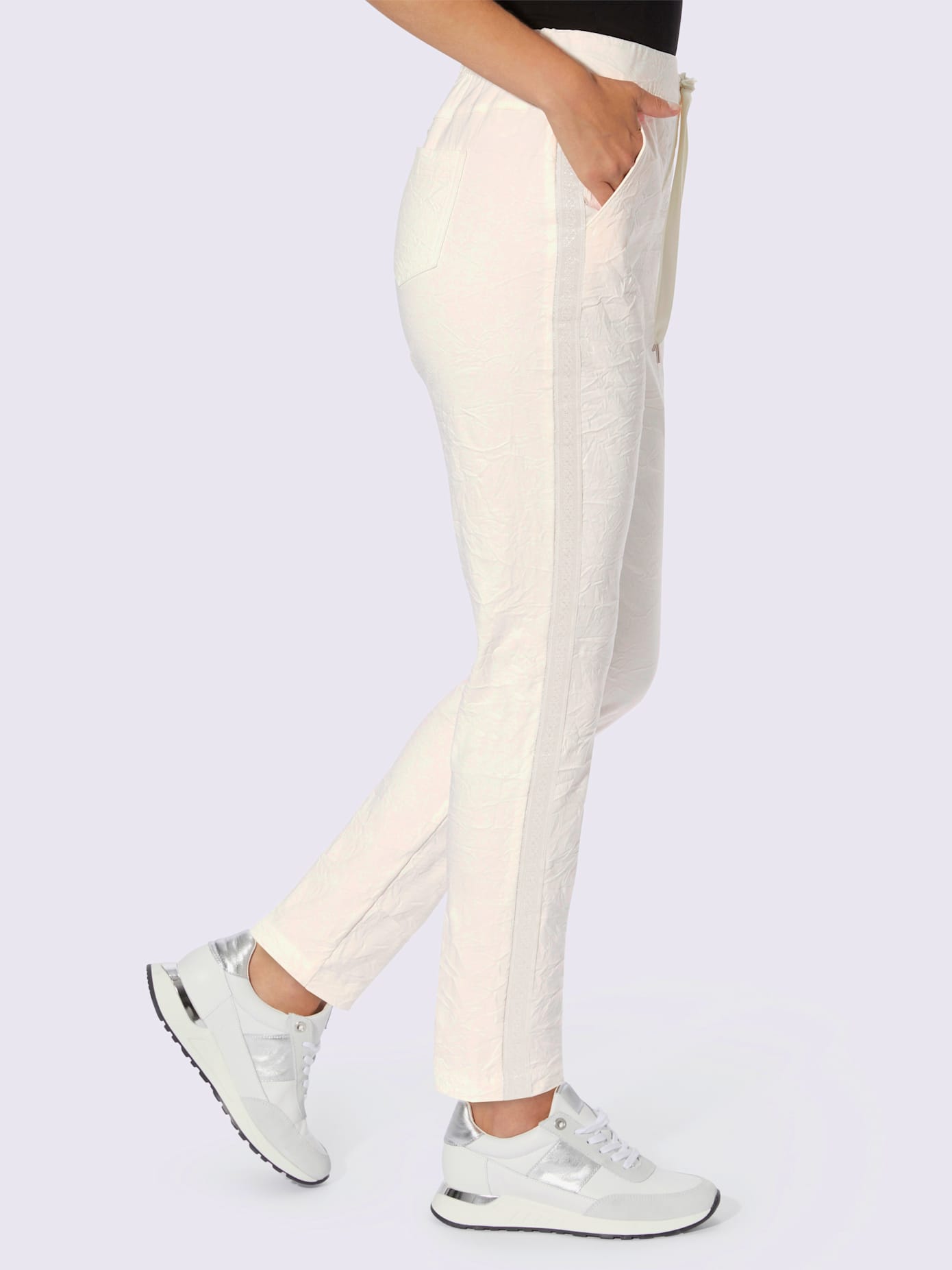 Pantalon ceinture avec coulisse