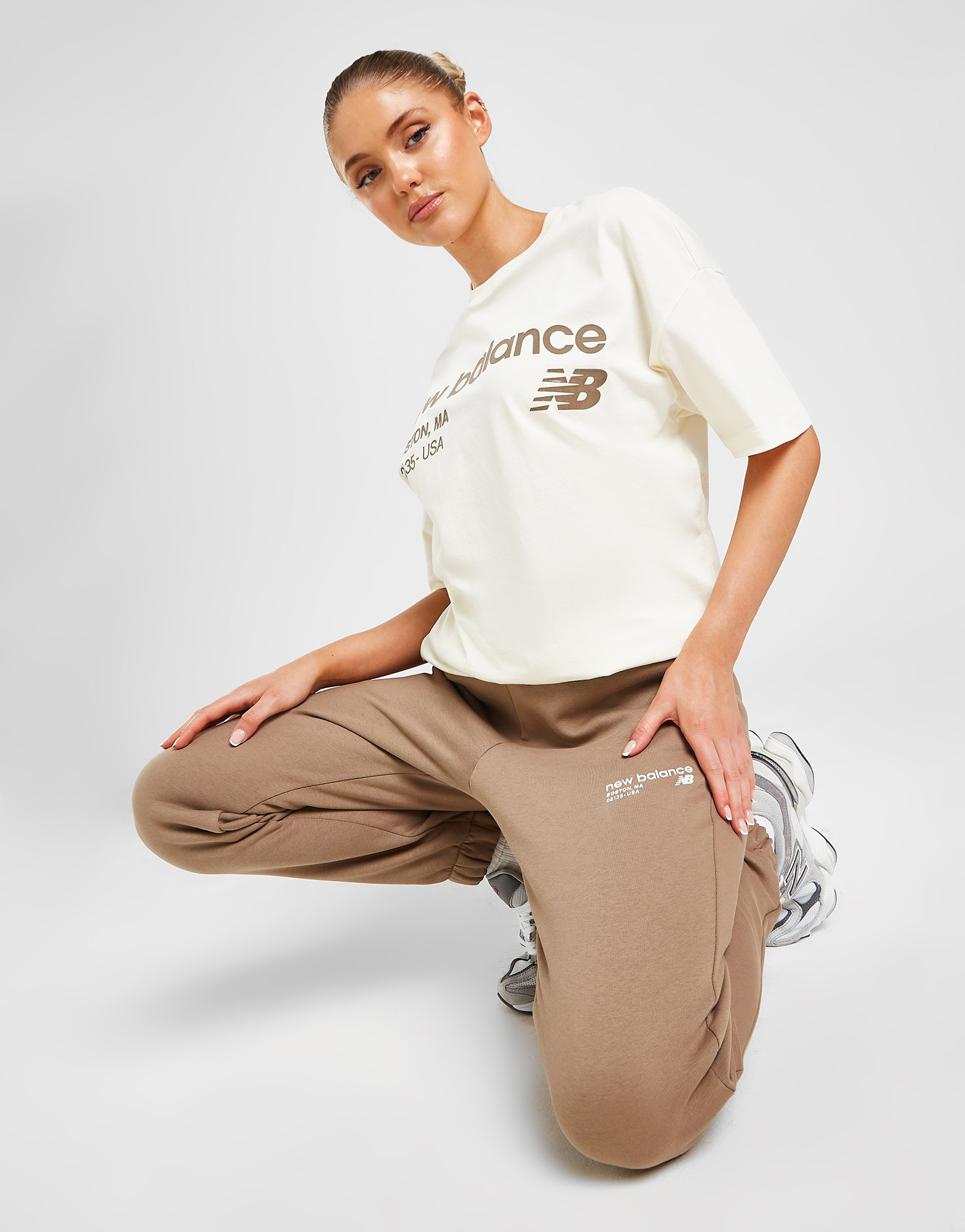 New Balance Pantalon de jogging Petit Logo Femme