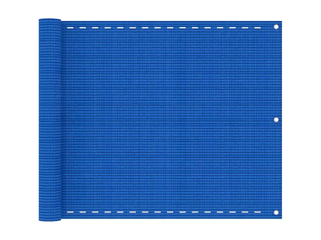 Écran de balcon Bleu 75x500 cm PEHD