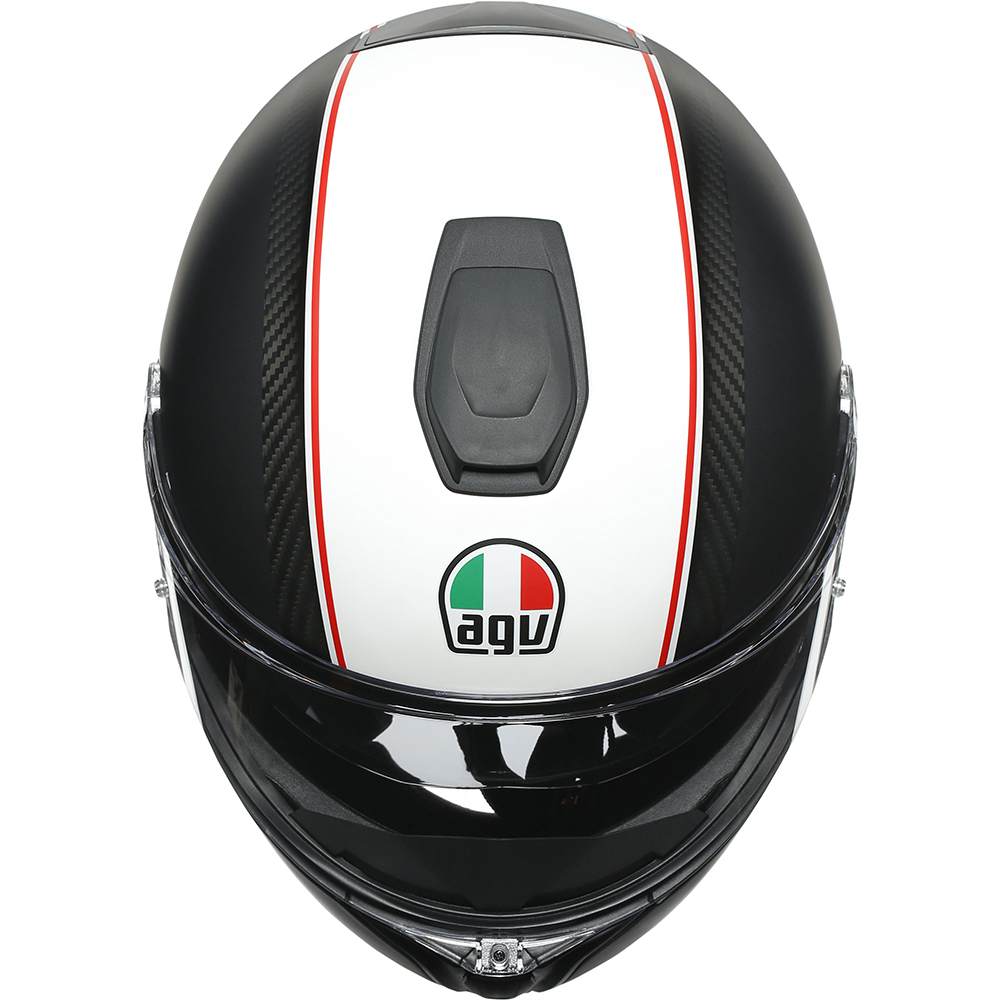 AGV - Casque Sportmodular Cover Gris Mat / Blanc