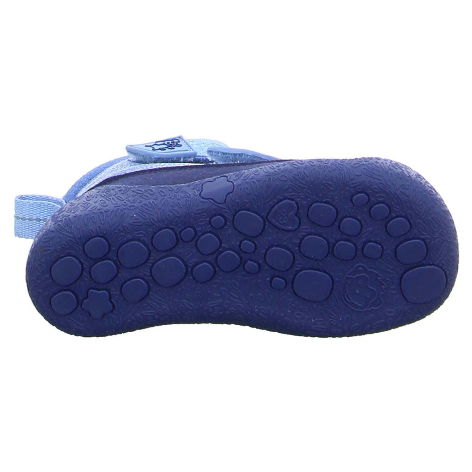 AFFENZAHN Kleinkinder-Winter-Bottine Blau Textil  Komfortschuh
