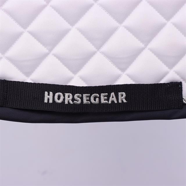 Zadeldek HORSEGEAR HGRatfort Dressuur Wit-donkerblauw