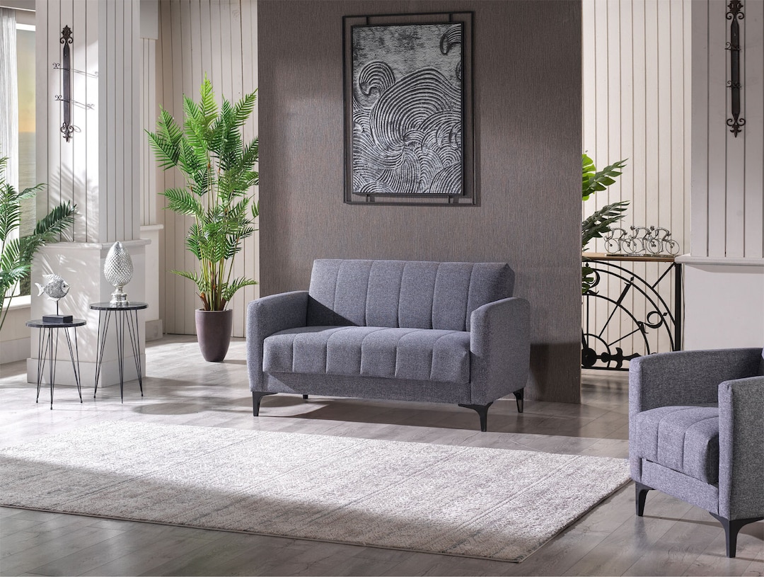 Sofa 2-Sitzer SEOUL grau