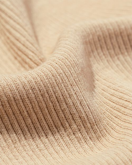 top femme Clara côtelé beige