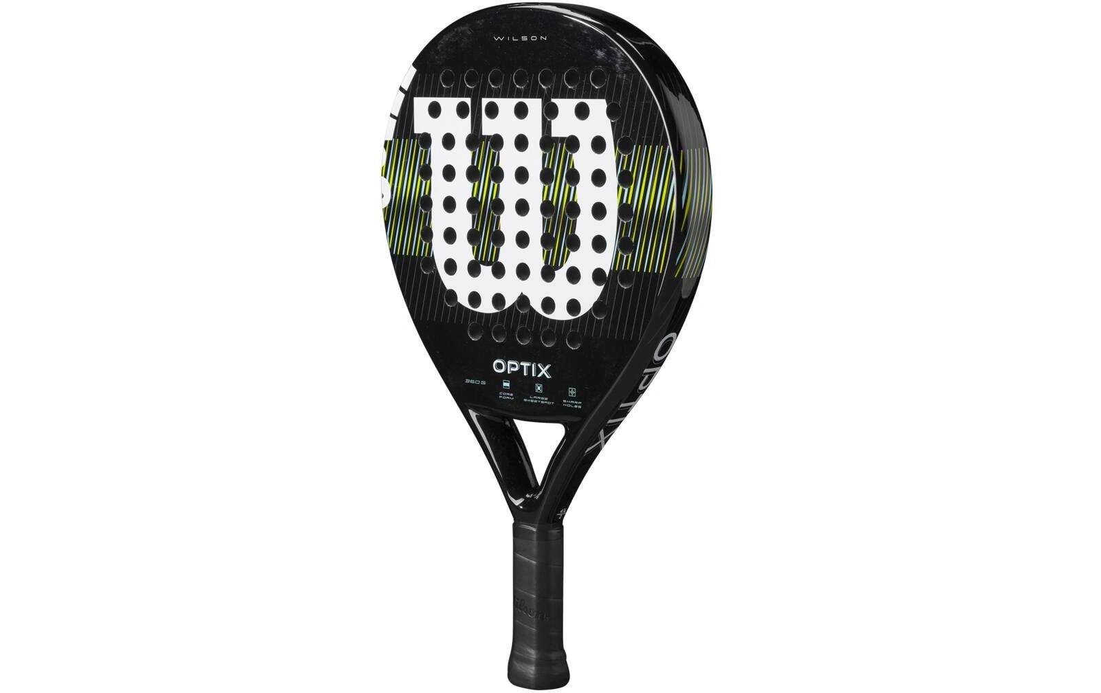 Padelracket Optix V1 SchwarzPadelschläger mit Carbon Rahmen