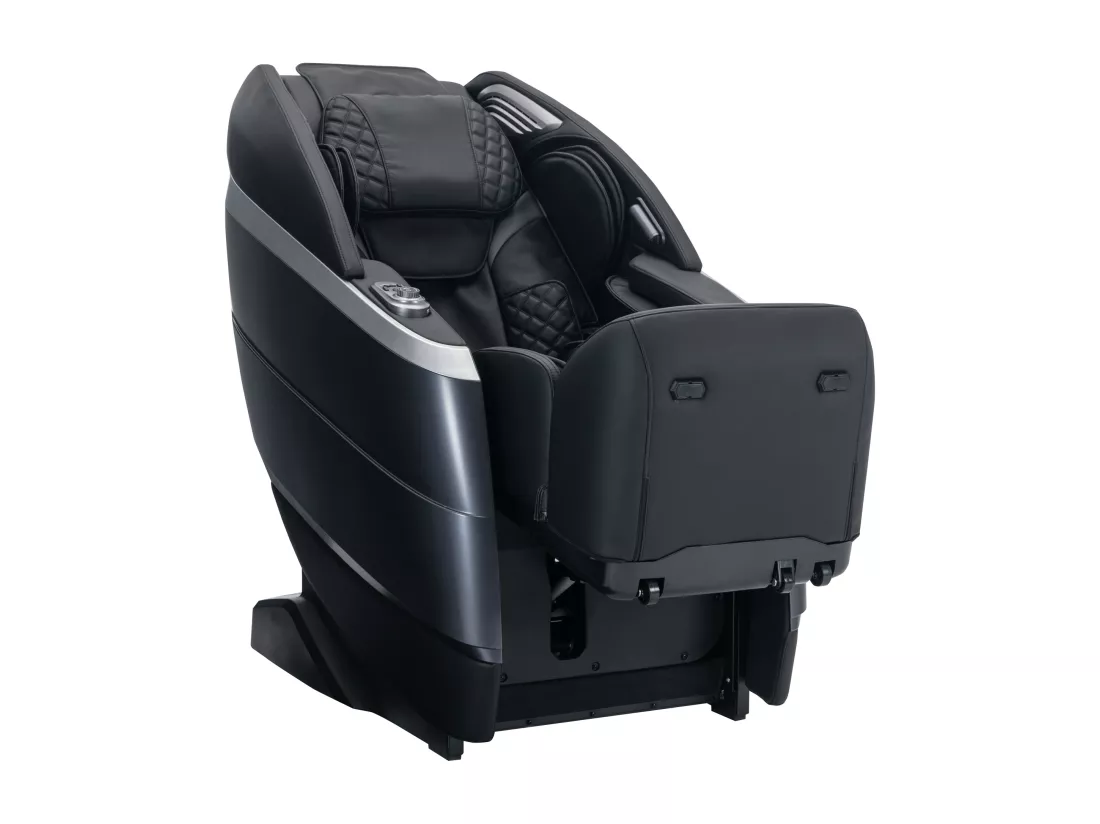 Fauteuil massant en simili - Commande vocale - Système zéro gravité - Noir - ULAP