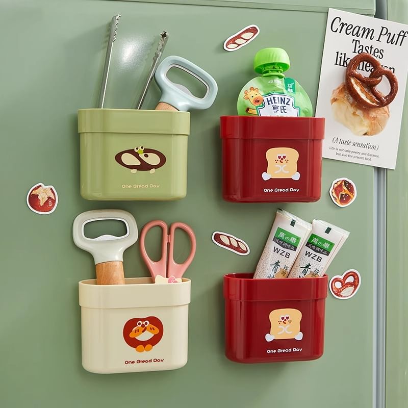 Home Flora - Bakkerij Plastic Voedselzak Clip / Houder Koelkastmagneet / Set (Diverse Ontwerpen)