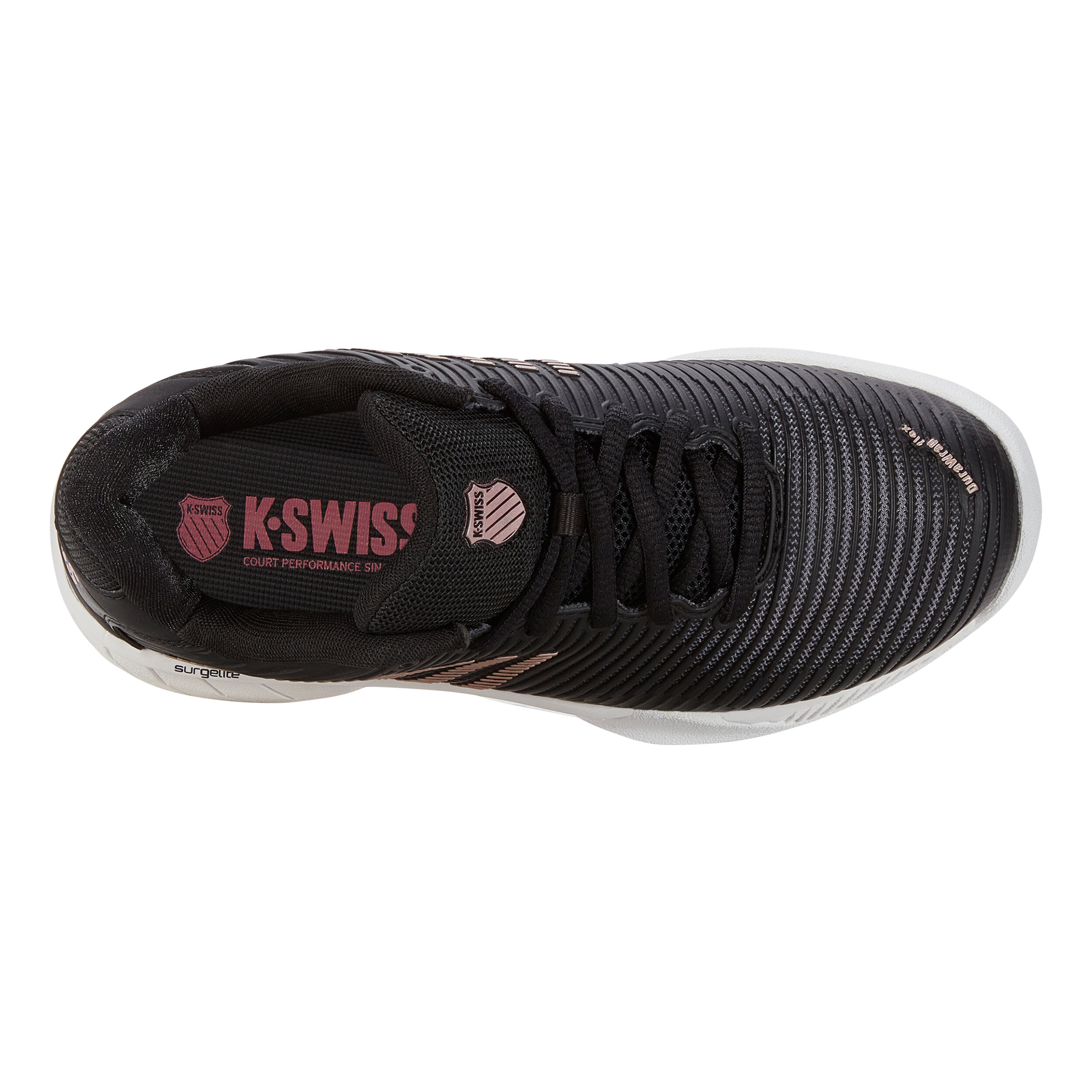 K-Swiss Hypercourt Express 2 Chaussure Moquette Femmes - Noir , Or