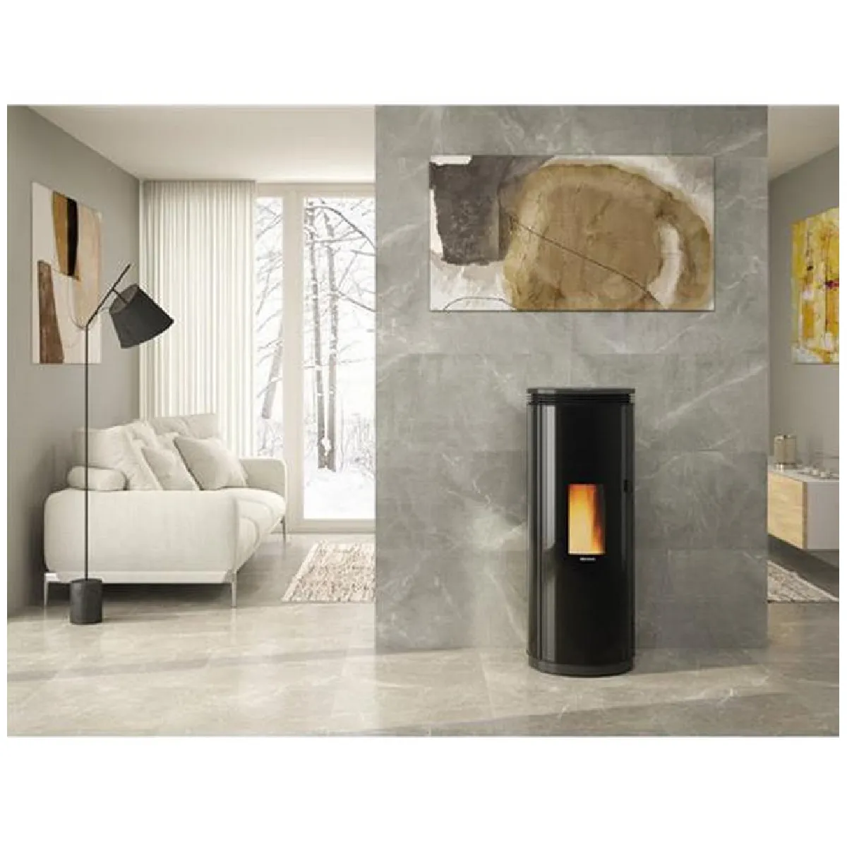 La Nordica Extraflame Nordica Extraflame Angela Evo - Noir